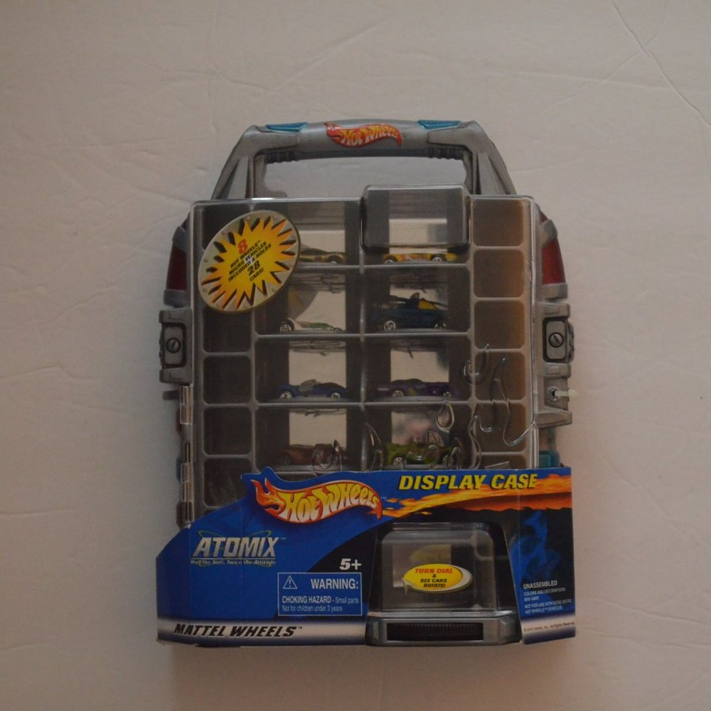 Hot Wheels ATOMIX Display Case W/8 Micro Vehicles (HOLDS 28)